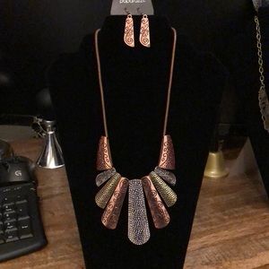 New necklace set with matching earrings